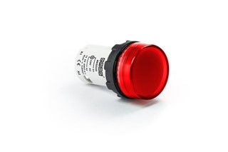 MB Series Plastic with LED 230V AC Red 22 mm Pilot